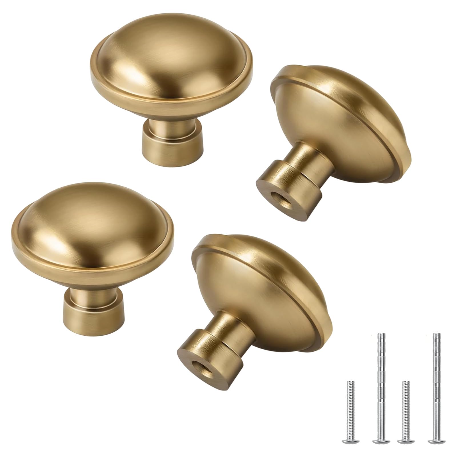 Shyyoulqe Gold 4Pcs Furniture Drawer Decorative Handle Metal Alloy Dressers Knob Modern Cabinet Pull Handle Hardware Modern Drawer Pull Handles