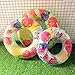 joyxiwa Swimming Ring Children's Swimming Ring Double Crystal Swimming Ring Life Ring Solid Color Single Layer Swimming Ring Cartoon Swimming Ring-Swimming Ring - Color Random,70#（6-11years Old）
