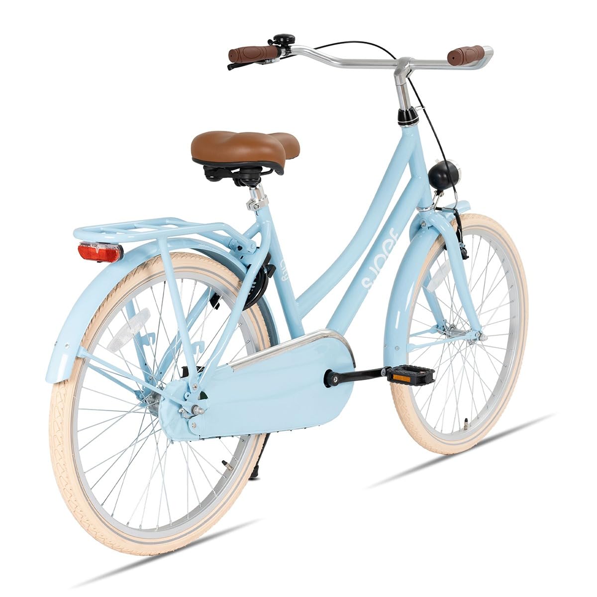 gazelle kinderfahrrad 22 zoll SJOEF City | Ab 7-9 Jahren | Kinder Fahrrad für Mädchen/Jugend | EN4210 geprüft | V-Brake & Rücktrittbremse | Reflektoren & Schloss OBRAMO: Handschuhe dji digital Sattelsitzfarbe:Rosa