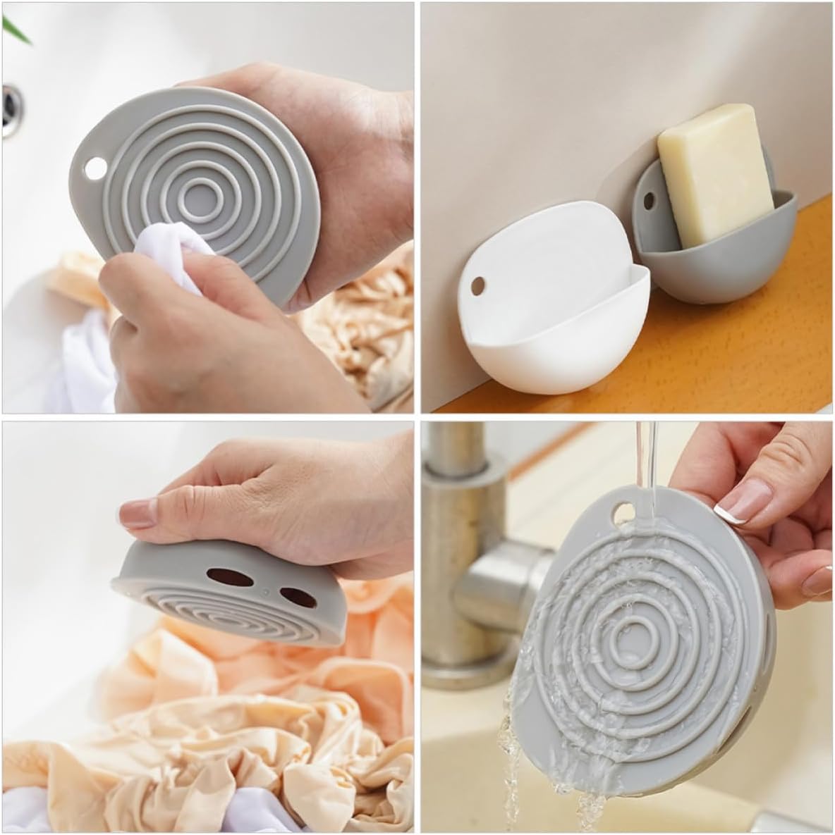 5pcs Portable Mini Washboard Soap Holder Box with Pp Material image 4