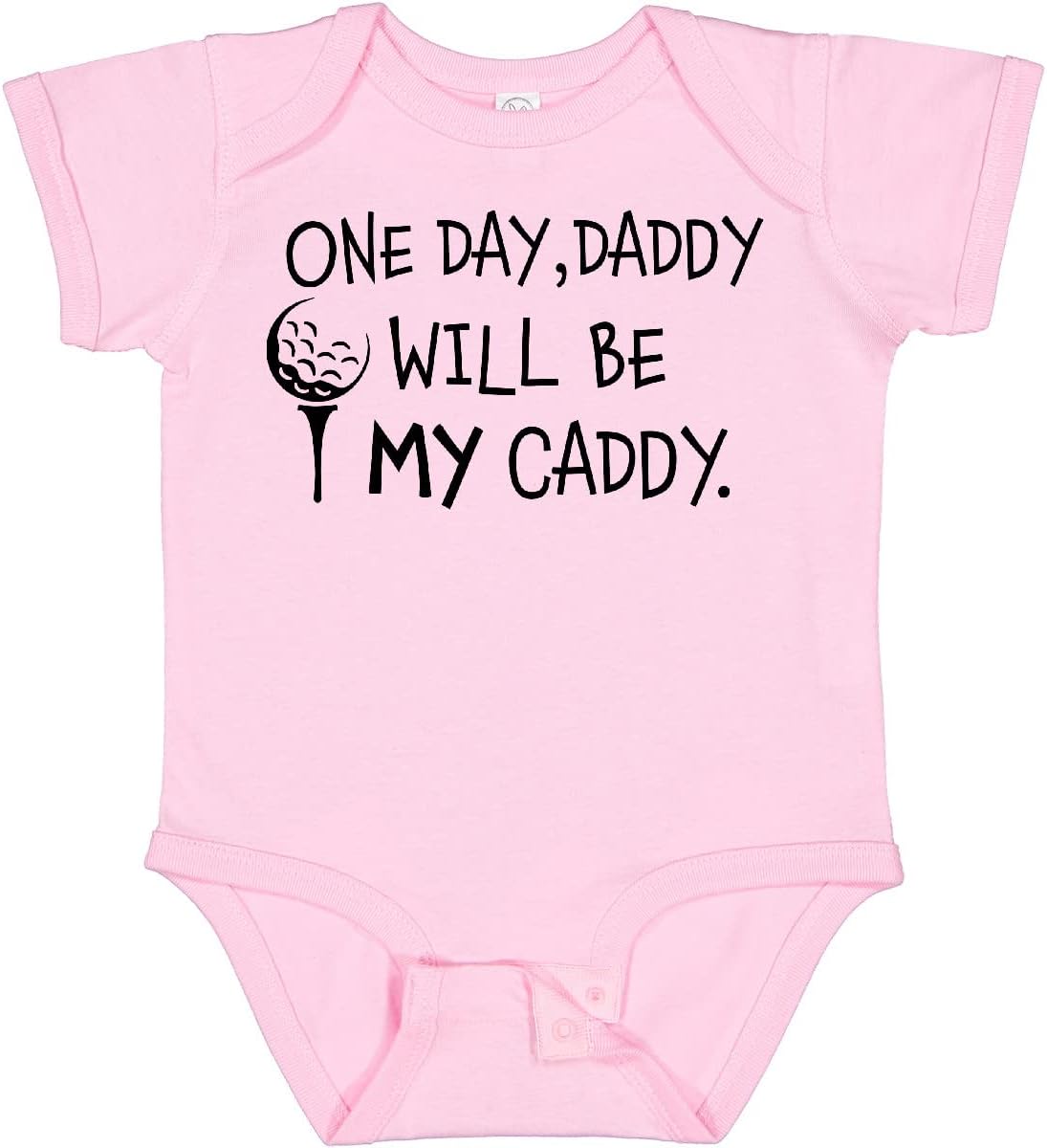 inktastic 1 Day, Daddy Will Be MY Caddy- Kids Golfing Baby Bodysuit