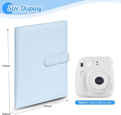 Miniatura 3 de Ablus Álbum de fotos de 256 bolsillos para impresoras Polaroid Snap Touch con cremallera de color menta, Fujifilm Instax Mini 11 90 9 8+ 8 7S 70 50S