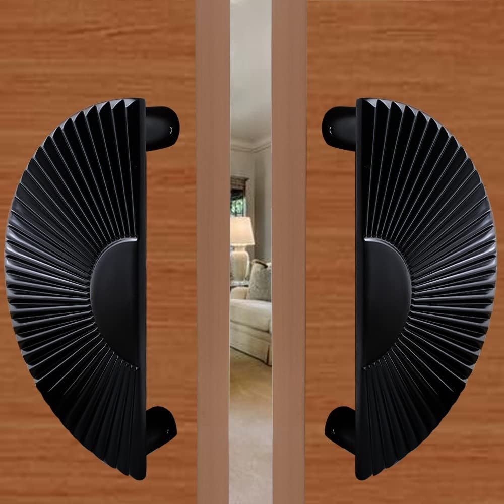 VOLO Main Door Handle/Door Handles for Main Door/Glass Door Handle/Pull Handles, for Home/Office/Hotels(Model- S-615, 160MM) (Pack of 1 Set) (Black)