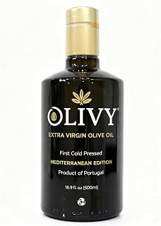 Olivy Extra Virgin Olive Oil, High Polyphenol, Early Harvest Cold-Pressed, Single-Origin Portugal, Low Acidity ≤0.3%, Premium Mediterranean Olive, 500 mL