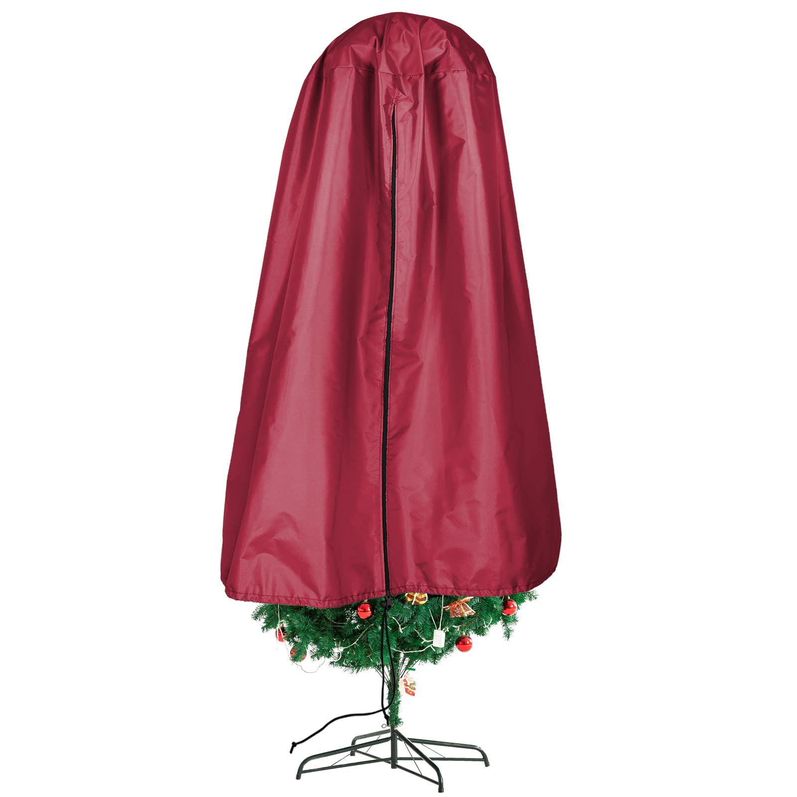 Copertura Per Albero Di Natale - Borsa Verticale Per Alberi Fino A 2.7 M | Oxford Antipolvere, Con Cerniera - Foto 6