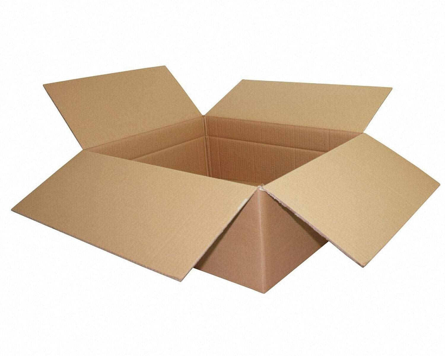 15 Faltkarton 550x450x(150)-200mm mit variabler Höhe 2-wellig braun