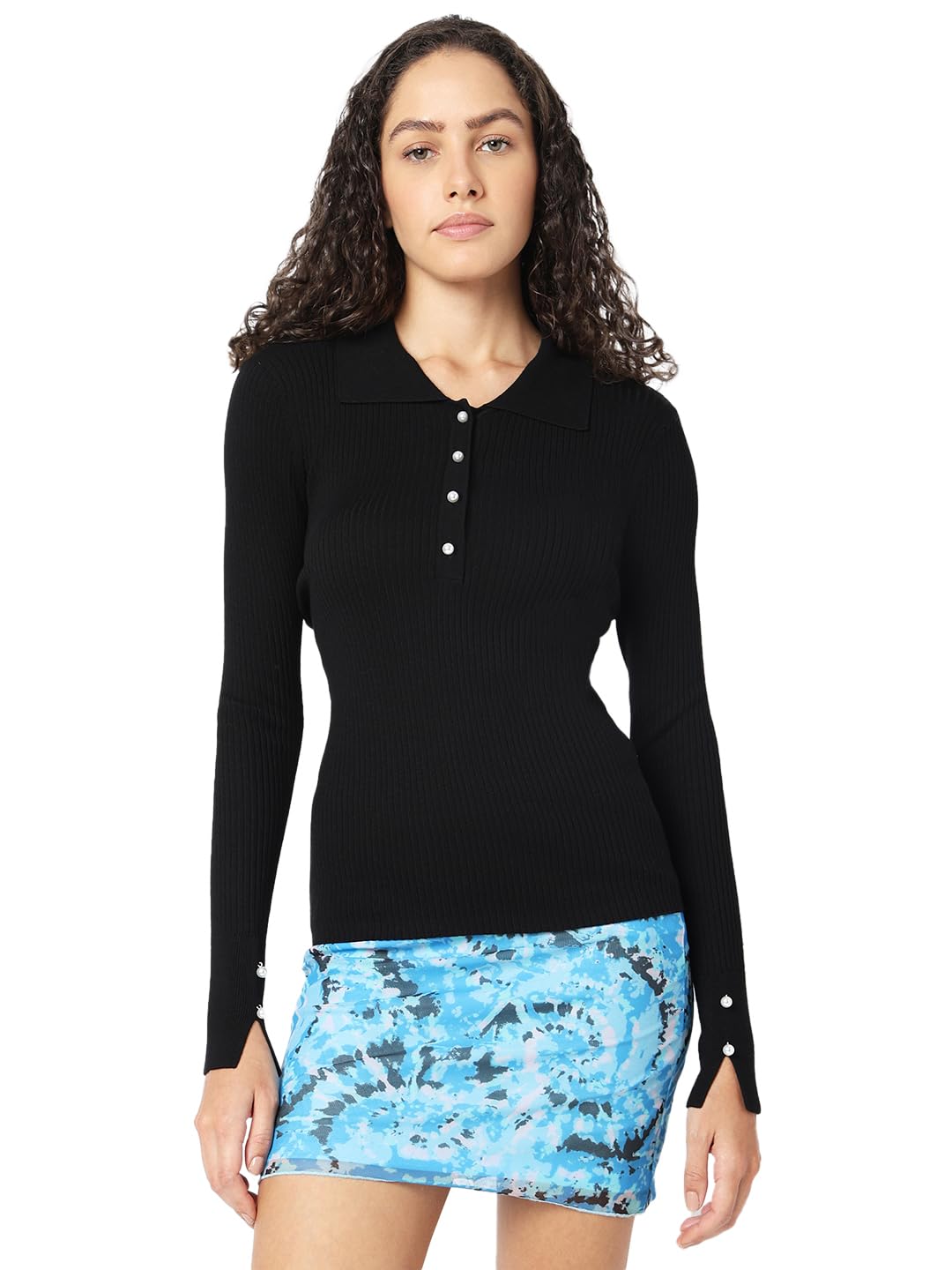 vero moda Women's Solid Regular Fit T-Shirt-picture-13
