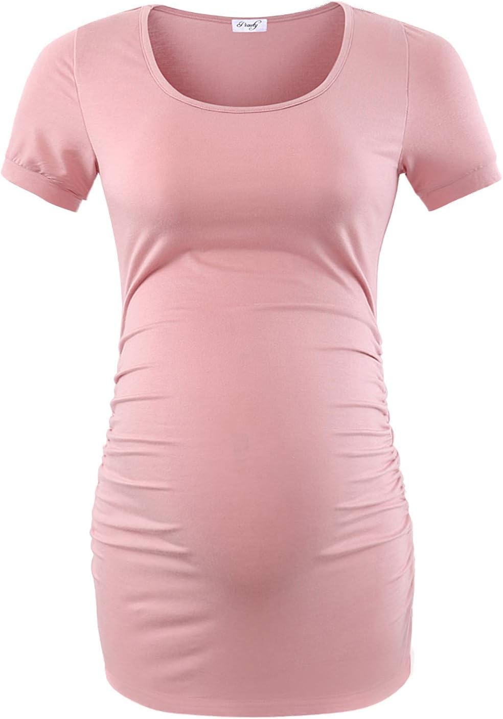 Peauty Women's Maternity Side Ruched Shirts - Image 3