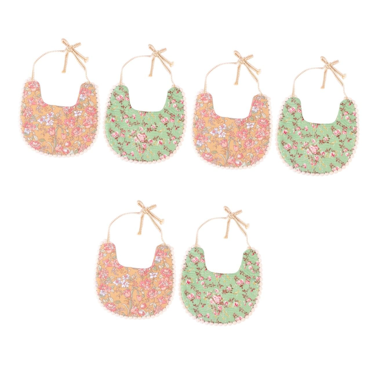 Abaodam 6pezzi Bavaglini Lavabili Per Impermeabili e Assorbenti Per e Svezzamento Design Unisex e Resistente
