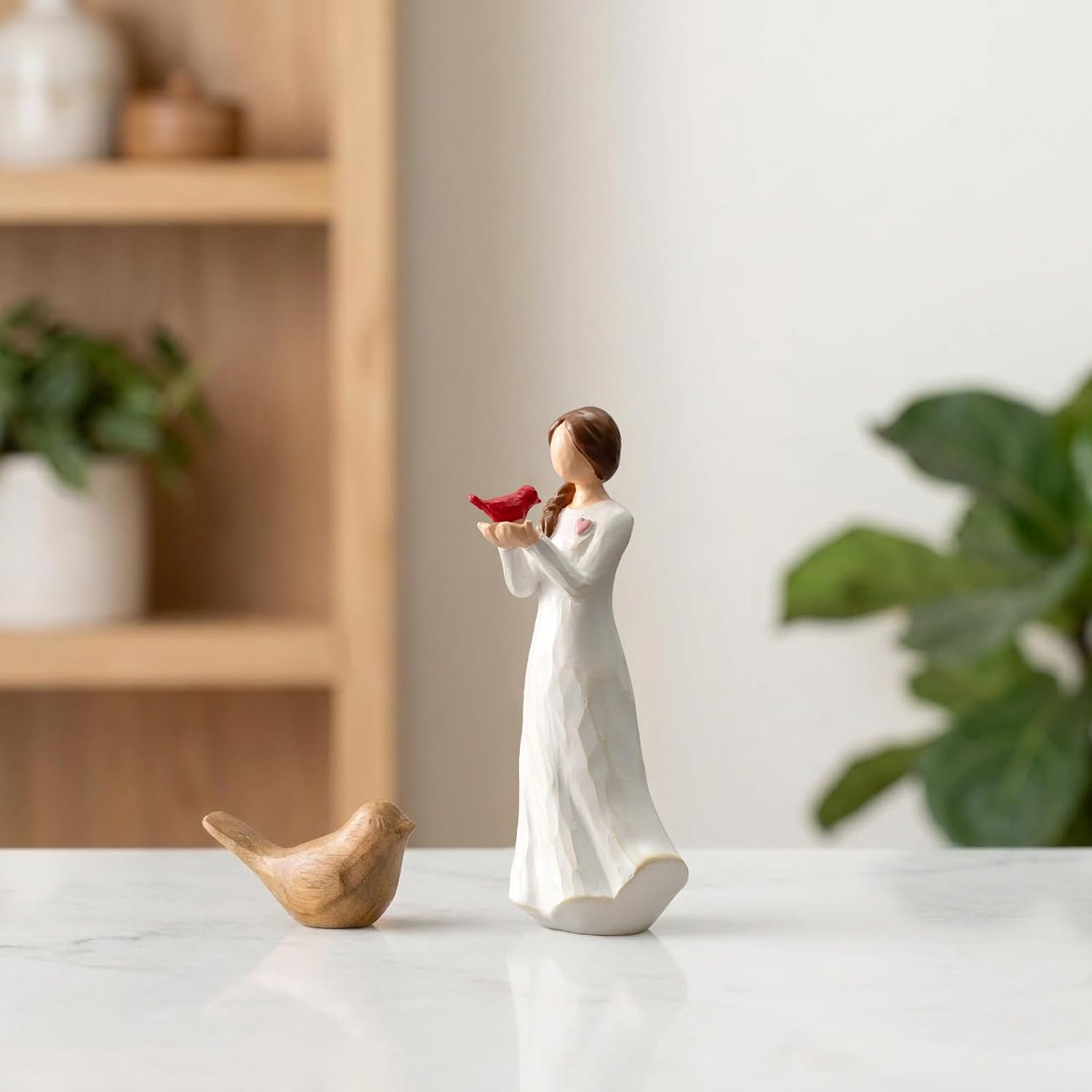 Hand-Painted Cardinal Figurine - Sympathy Memorial Gift for Loss statue image 2