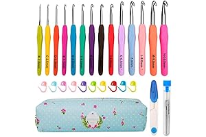 Yarniss 14 Size Christmas Crochet Hook Set - A Festive Twist to Your Holiday Crafting