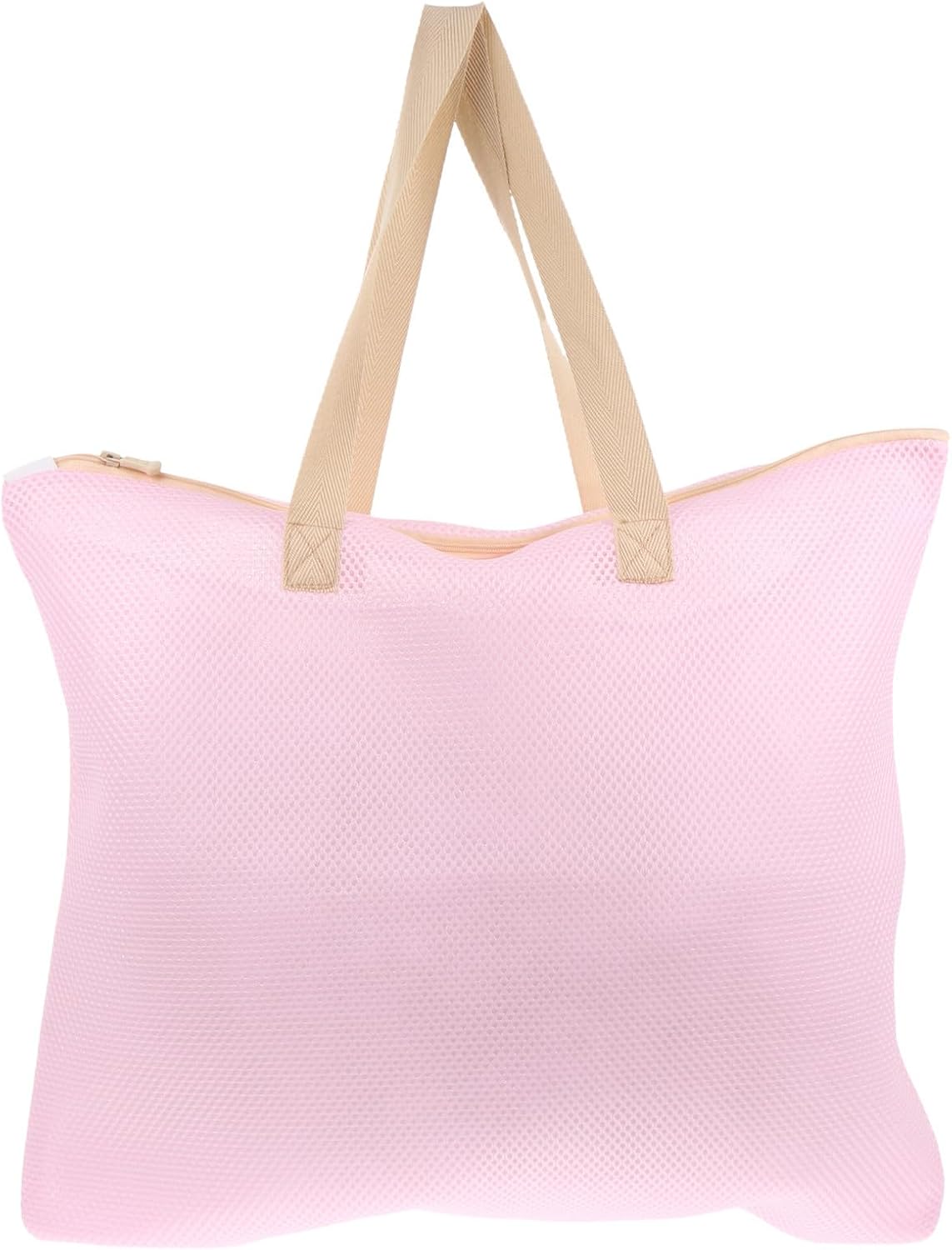 Mesh Laundry Zipper Bag with Handle for Delicates, Polyester