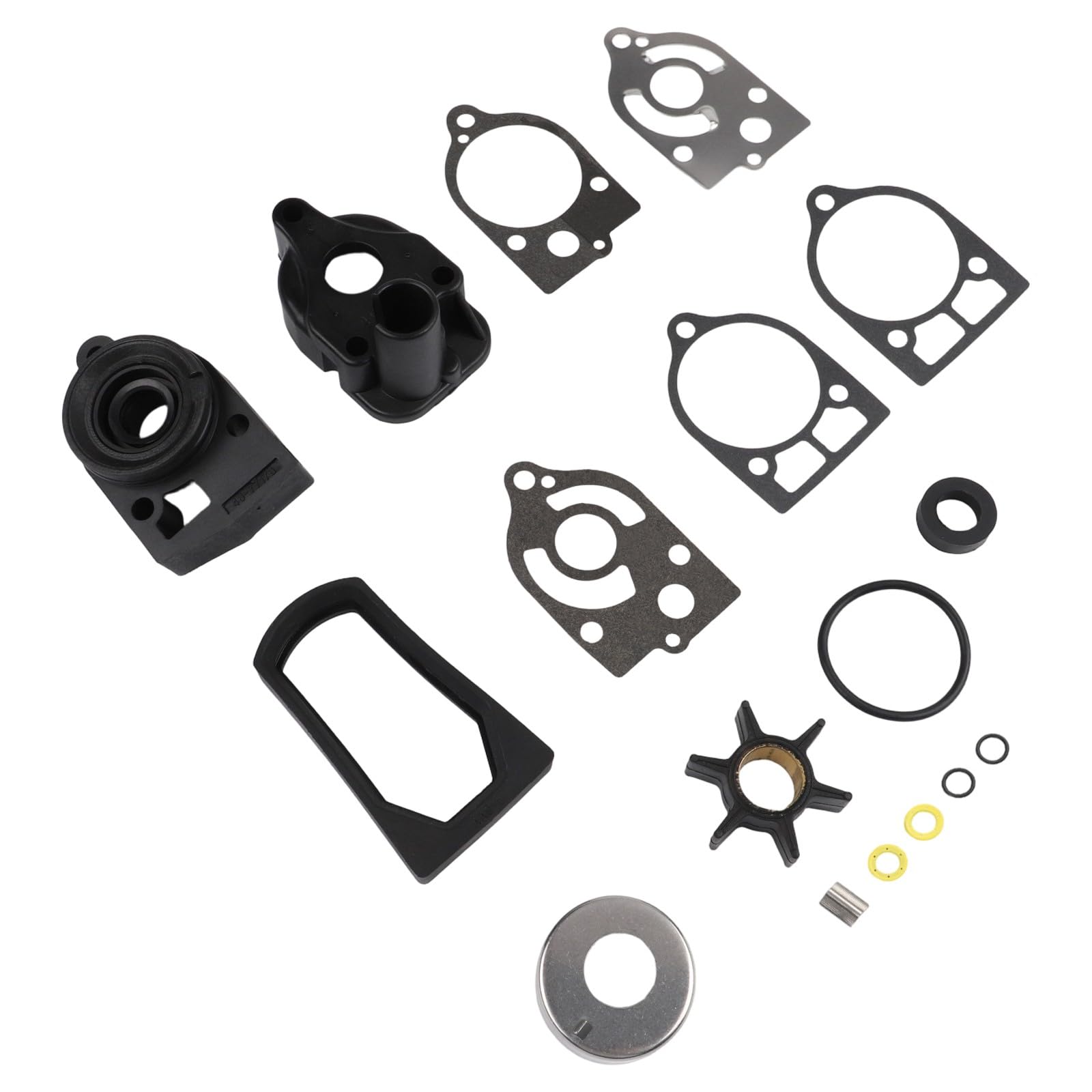 Kit di riparazione dell'acqua, per mercurio per mariner 40-70HP fuoribordo 1977-1997 sostituisce 46-77177A3, girante in neoprene OEM Fit Easy Install