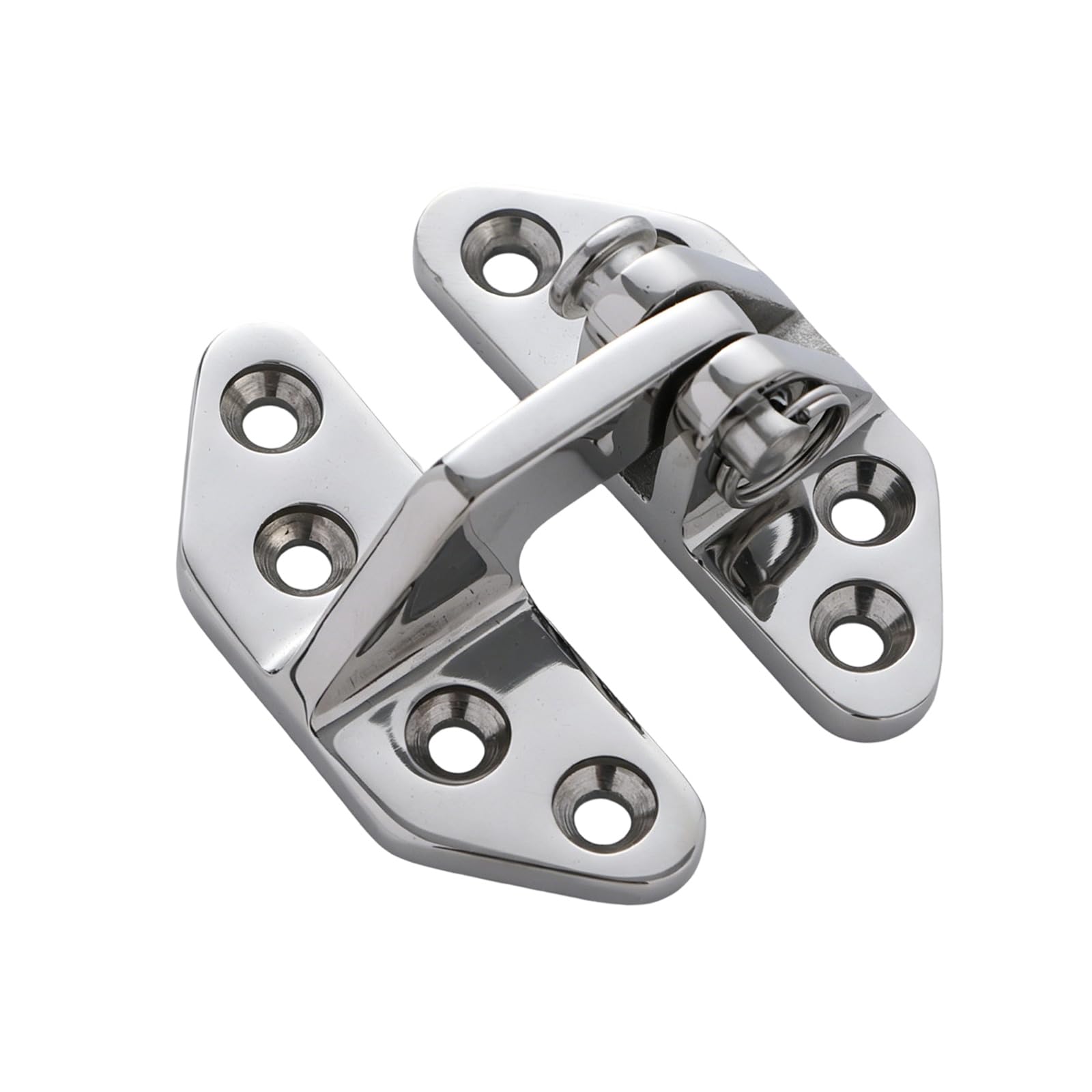 Kokdid Multicolor Marine Boat Cover Hinge 316 Stainless Steel Butterfly Hardware With Finish And Center Pin For Deck Door Installation Part Marine Butterfly Hinge Boat Cover Hardware Deck