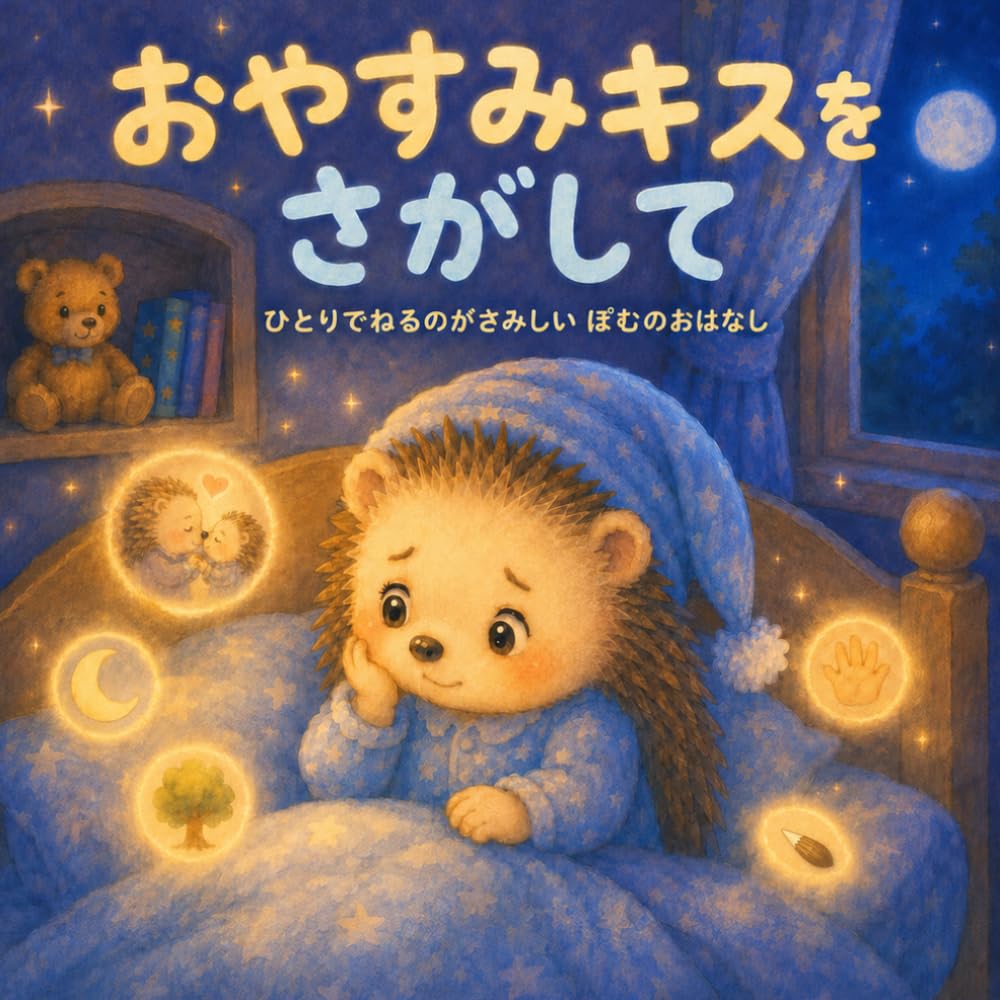 おやすみキスをさがして: ひとりでねるのがさみしいぽむのおはなし