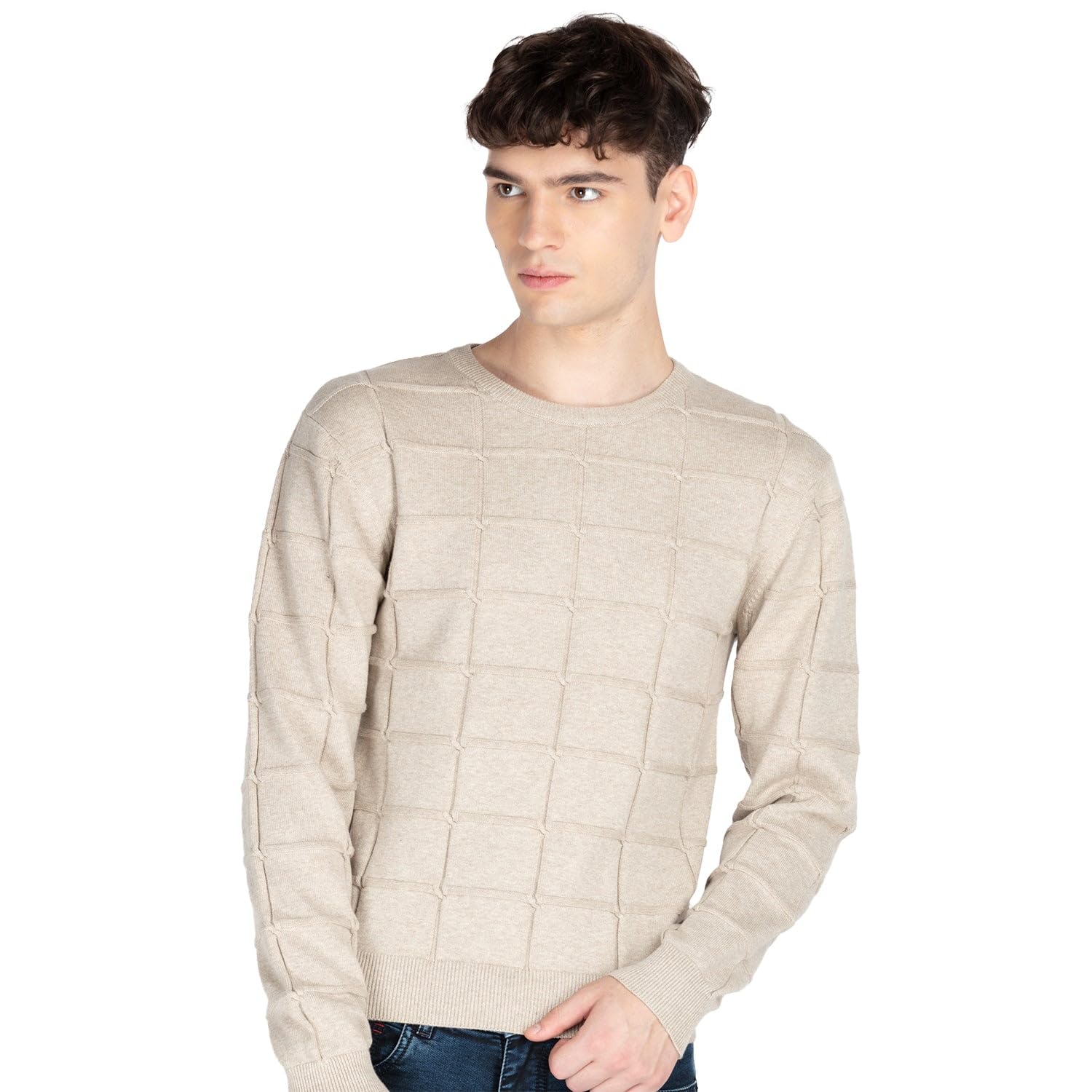 status quo Mens Textured Sweater-picture-39