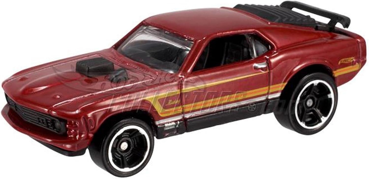 Hot Wheels - '70 Ford Mustang Mach 1 (Red) - Muscle Mania, Ford 12 - 8/10 ~ 118/247 [Scale 1:64]