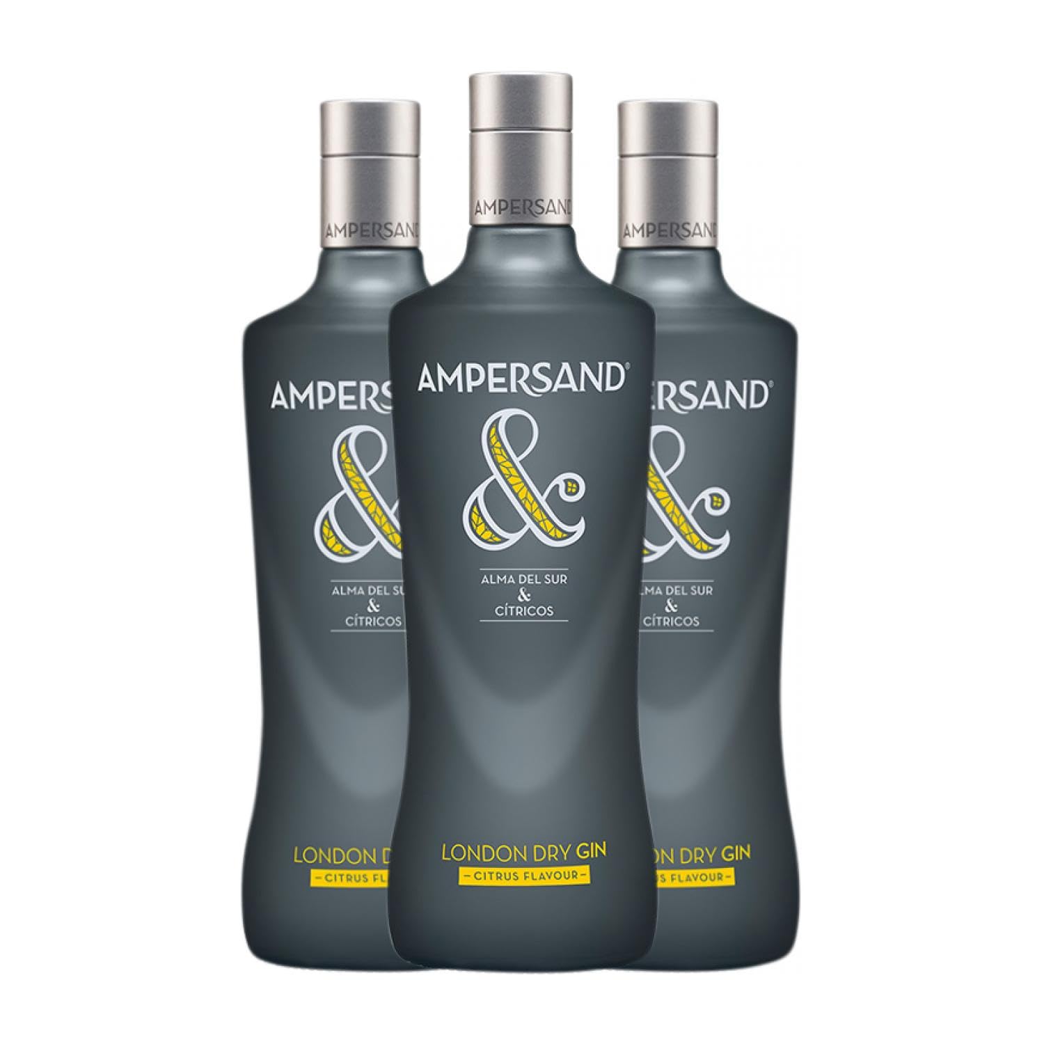 Gin Ampersand Gin London Dry 70 cl (Schachtel mit 3 Flaschen von 70 cl)