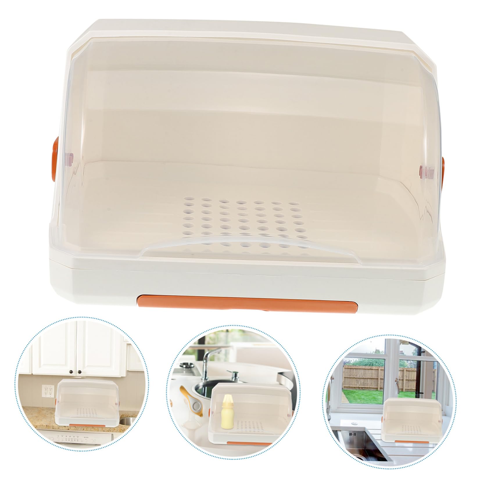 VICASKY Égouttoir Biberon avec Couvercle Organisateur De Comptoir pour Tasses Porte-gobelets pour Biberons