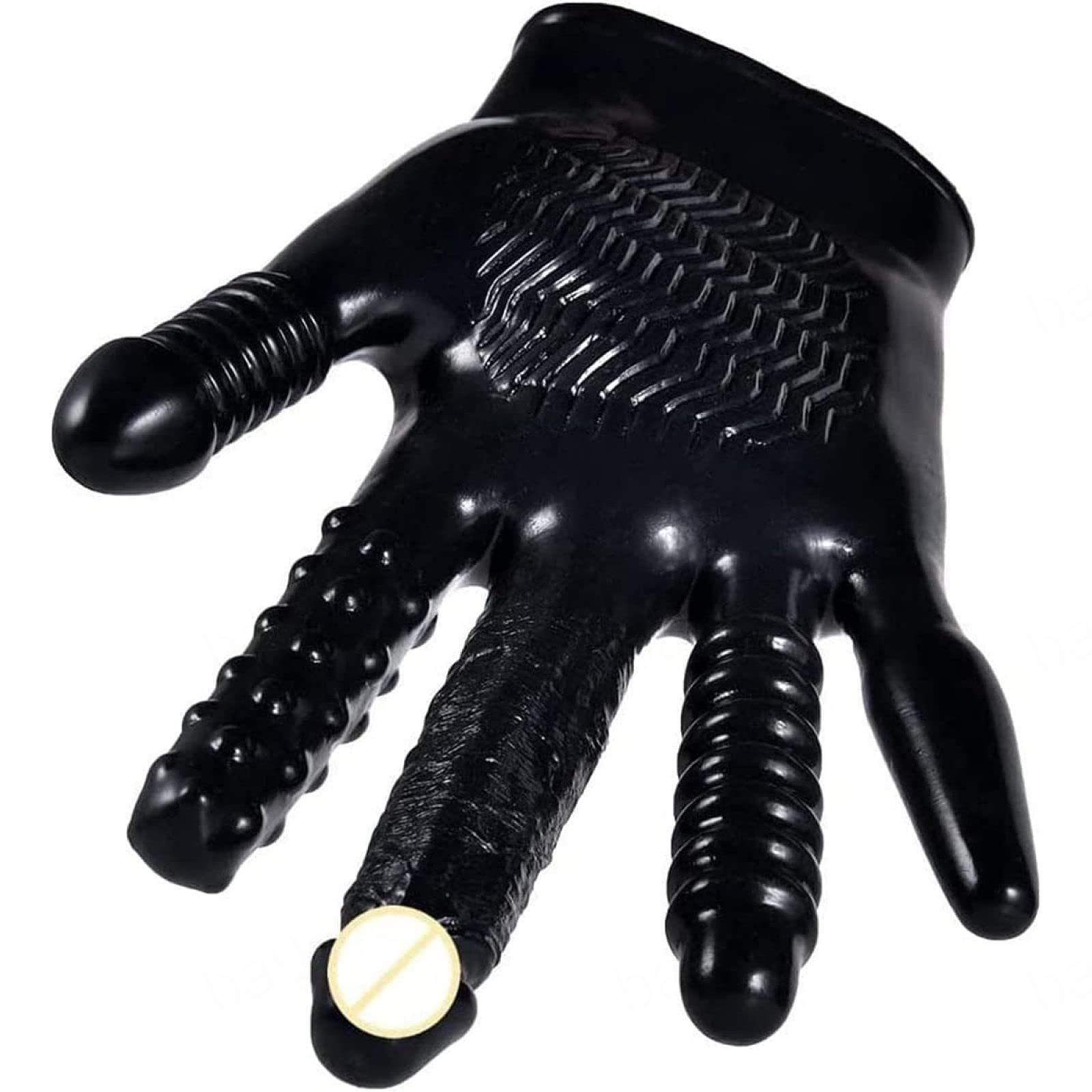 Guantes de Masaje de látex Negro