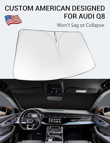 Vista 820 de Proadsy Parasol para parabrisas para BMW X1 F48 2016-2022 de 4 capas plegable, protector de parasol frontal que bloquea los rayos UV y mantiene