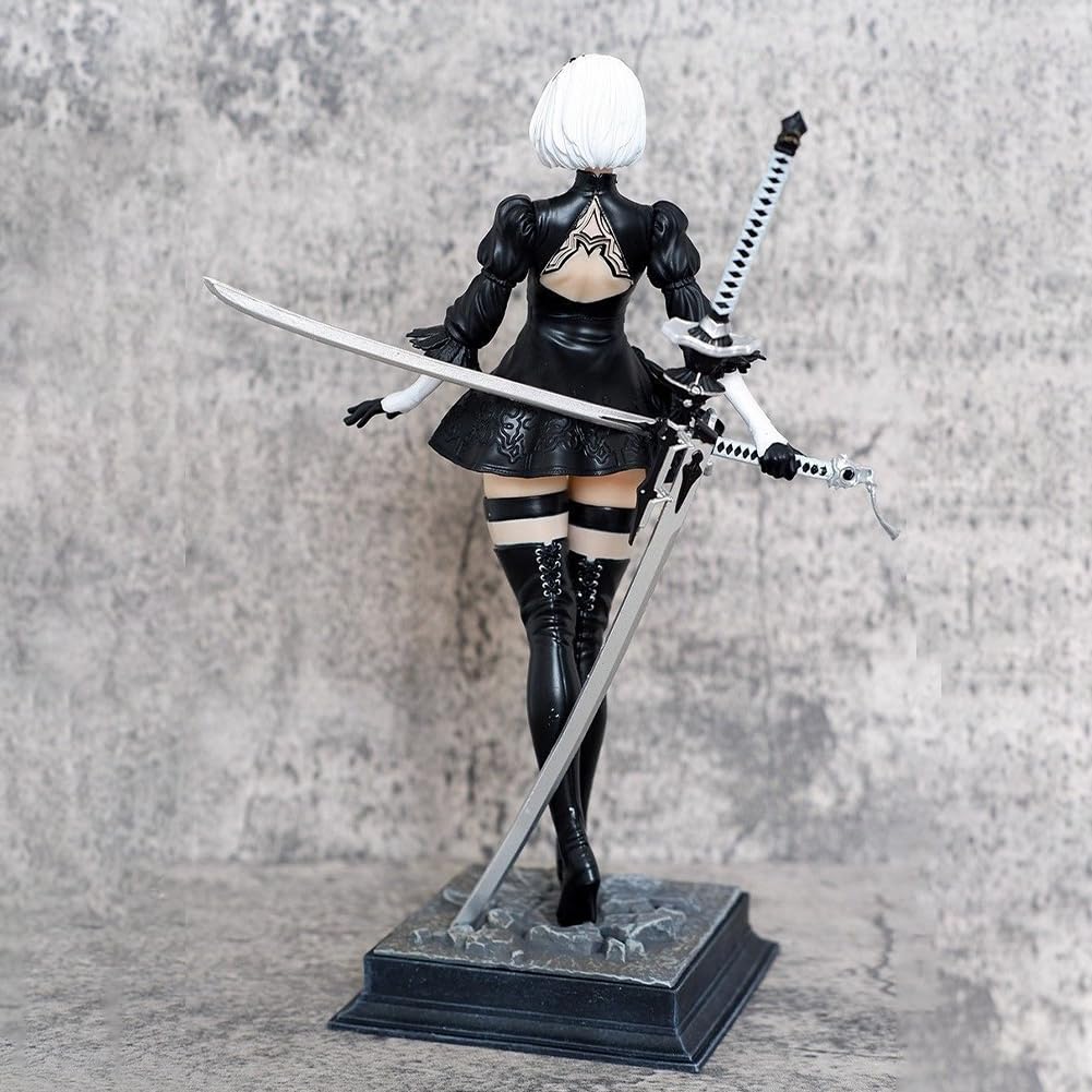 Figura 2B De NieR:Automata – 28 Cm, PVC, Cabeza Intercambiable, Posable