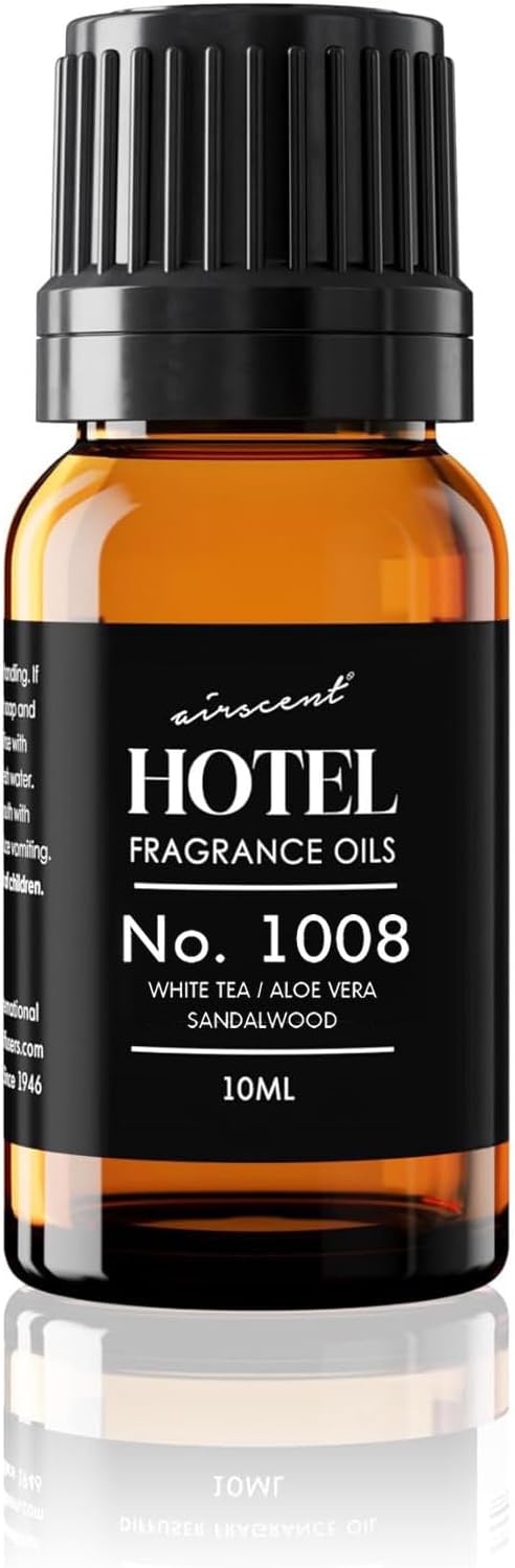 AirScent Hotel Diffuser Oil No. 1008 - White Tea, Aloe Sandalwood - 10 mL