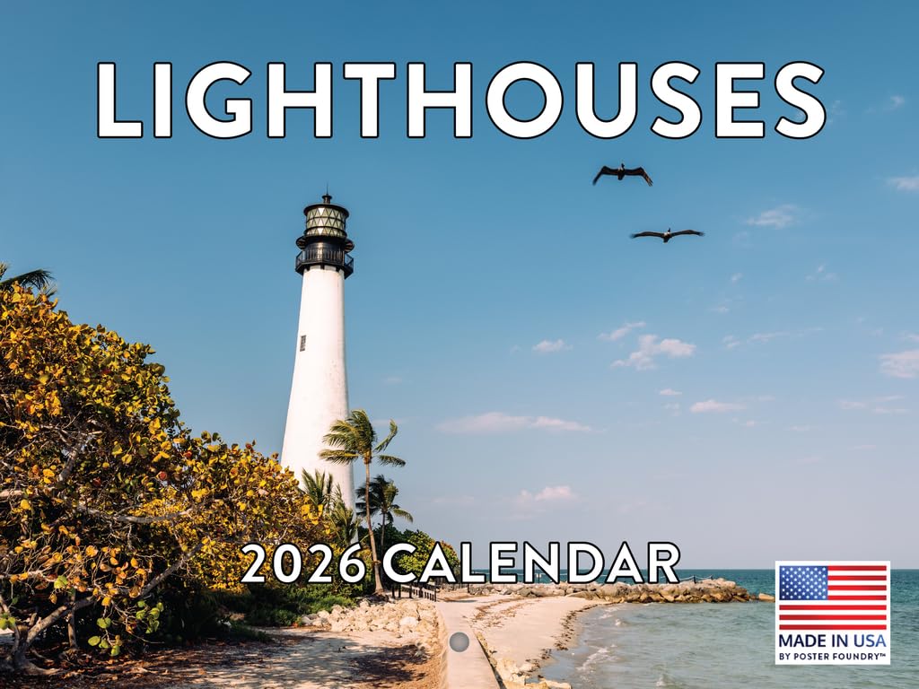 Lighthouse Calendar 2026 Wall Monthly โ image 1