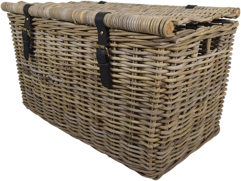 Wovenhill Natural Kubu Rattan Medium Storage Trunk Hamper W76 x D40 x H43cm