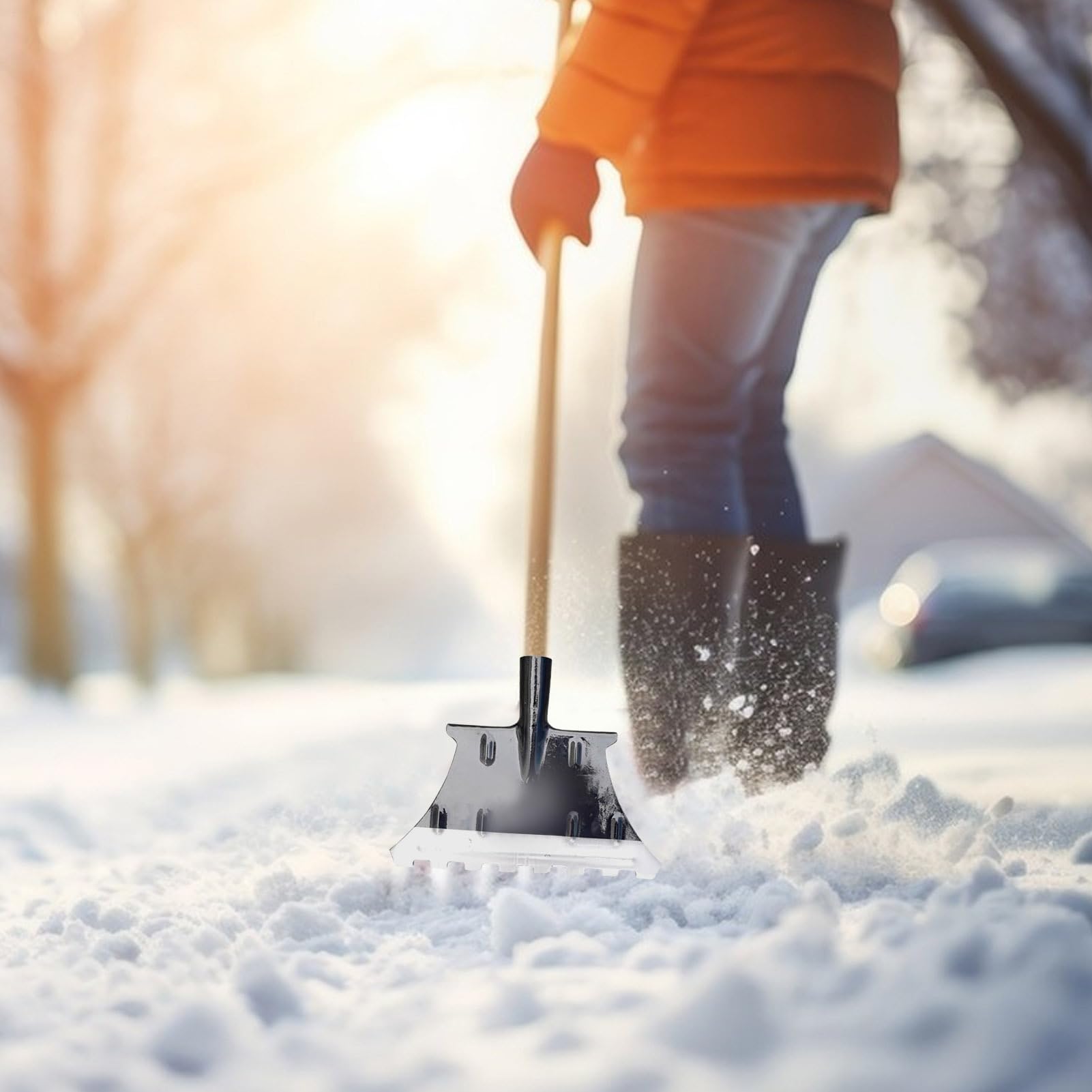 Palas De Nieve para Coche 33 cm Herramienta De Invierno Ergonómica