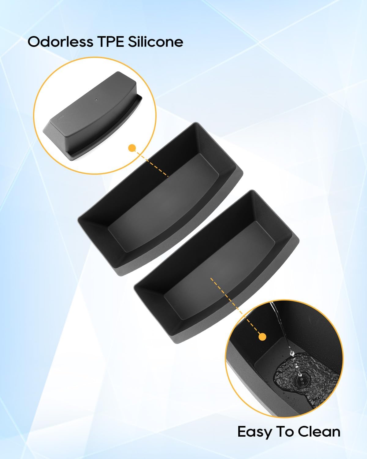 2 Pièces Boîte de Rangement sous Siège pour Tesla Model Y 2021-2025, Tiroir Organisateur Caché Avant Accessoires d'Intérieur de Voiture