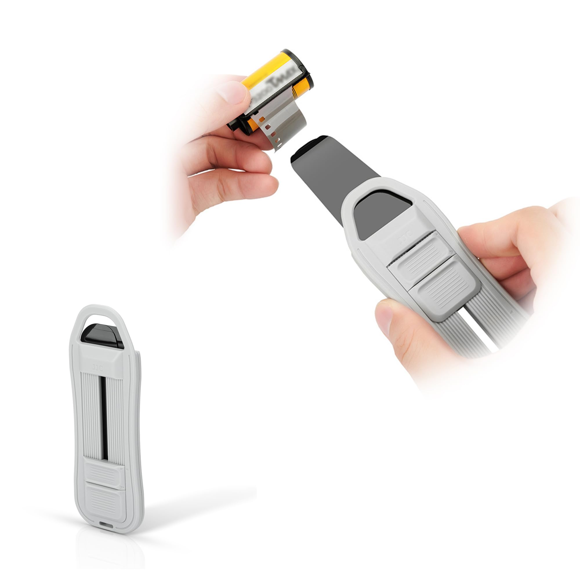 JJC-Herramienta de Recogida de película de 35mm, Extractor líder de película 135, Seguro y fácil de Usar a la luz del día, para Bote de película de 35mm con cordón