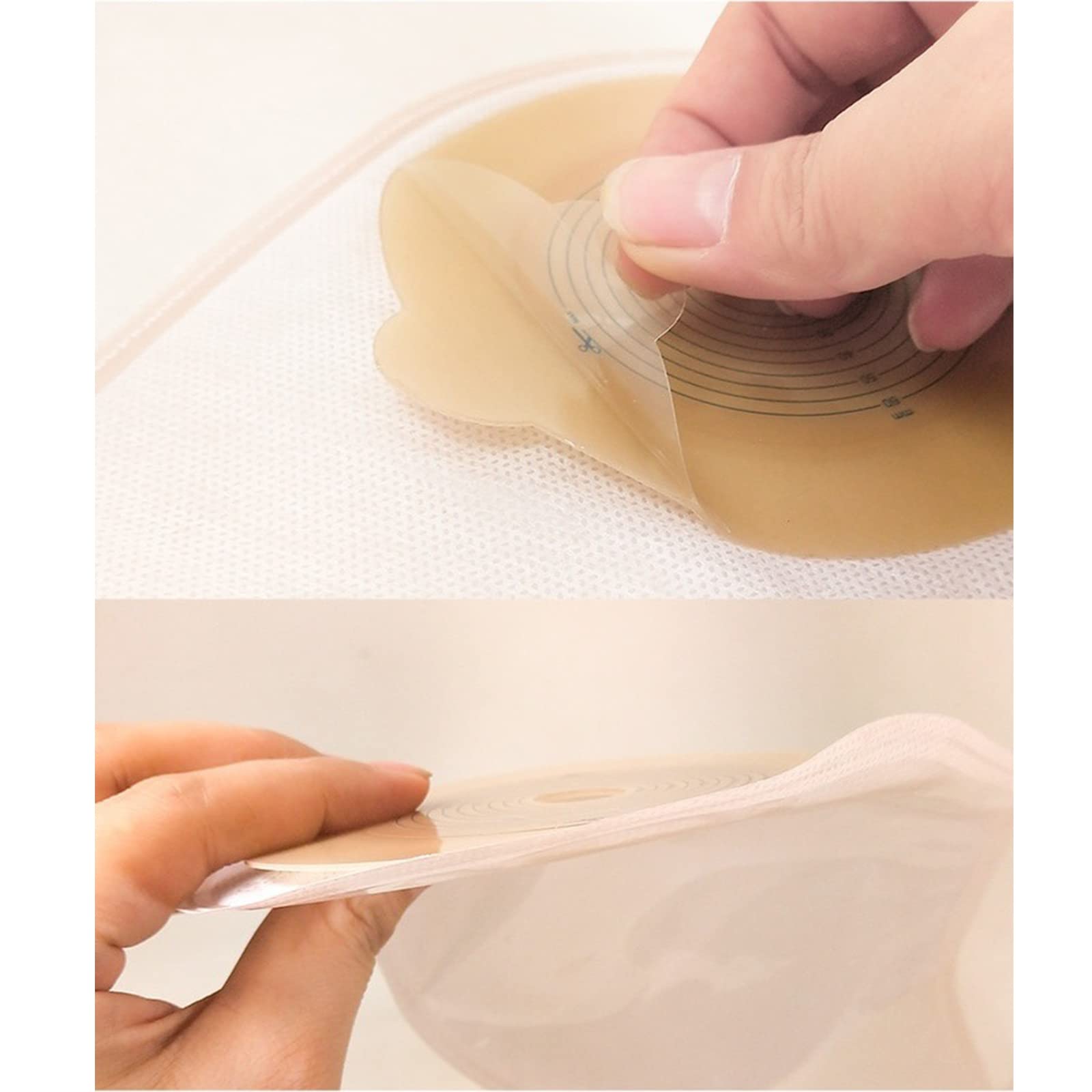 Bolsa de ostomía, Paquete de 10 Bolsas colostomía/ostomía drenables Desechables/Bolsas Drenaje/Bolsa for el Cuidado la colostomía/estoma ostomía con Bolsa Abierta