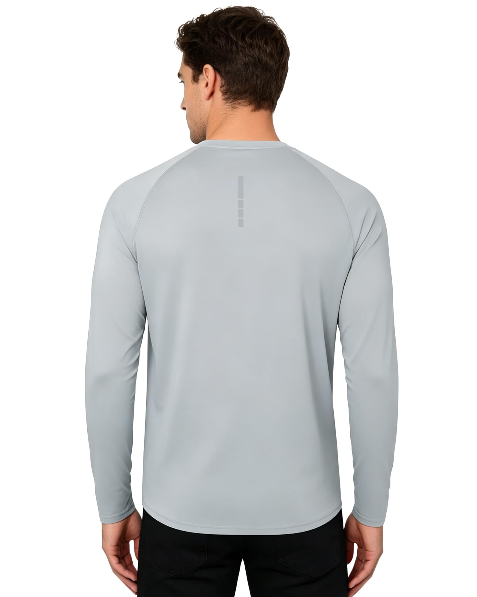 Paquete de 3 camisetas de protección solar de manga larga para hombre, protección solar UPF 50+, de secado rápido, para entrenamiento, senderismo