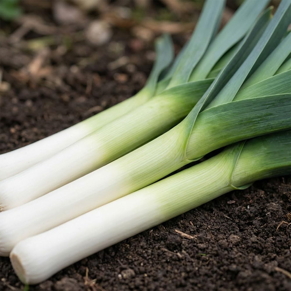 Organic Leek Carentan Seeds – Maincrop Leek Vegetable Seeds – Large Thick Stems – Late Autumn to Winter Harvest – Ideal for Garden & Allotment – for Your Kitchen Garden