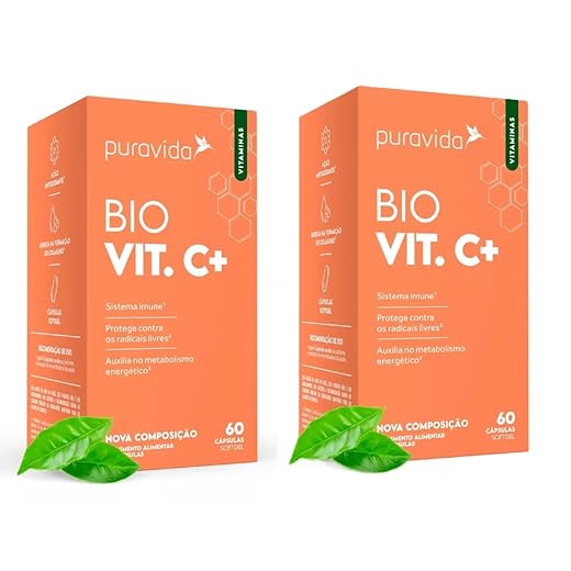 Kit 2X: Vitamina C Lipossomal Puravida 60 Cápsulas