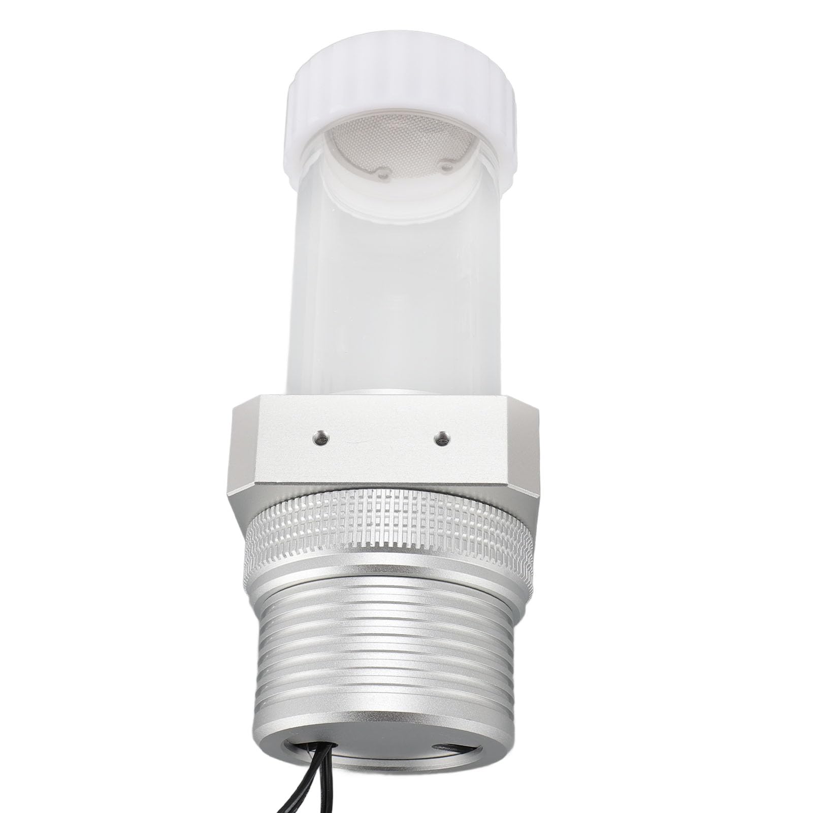 Jiawu Tanque de Bomba de Enfriamiento de Agua con Polvo de Polvo 30 Filtro de Malla 1100L/H 5900 U/min G1/4 Tanque de Bomba de Aluminio para Enfriamiento de Agua de PC Estable (SILVER)