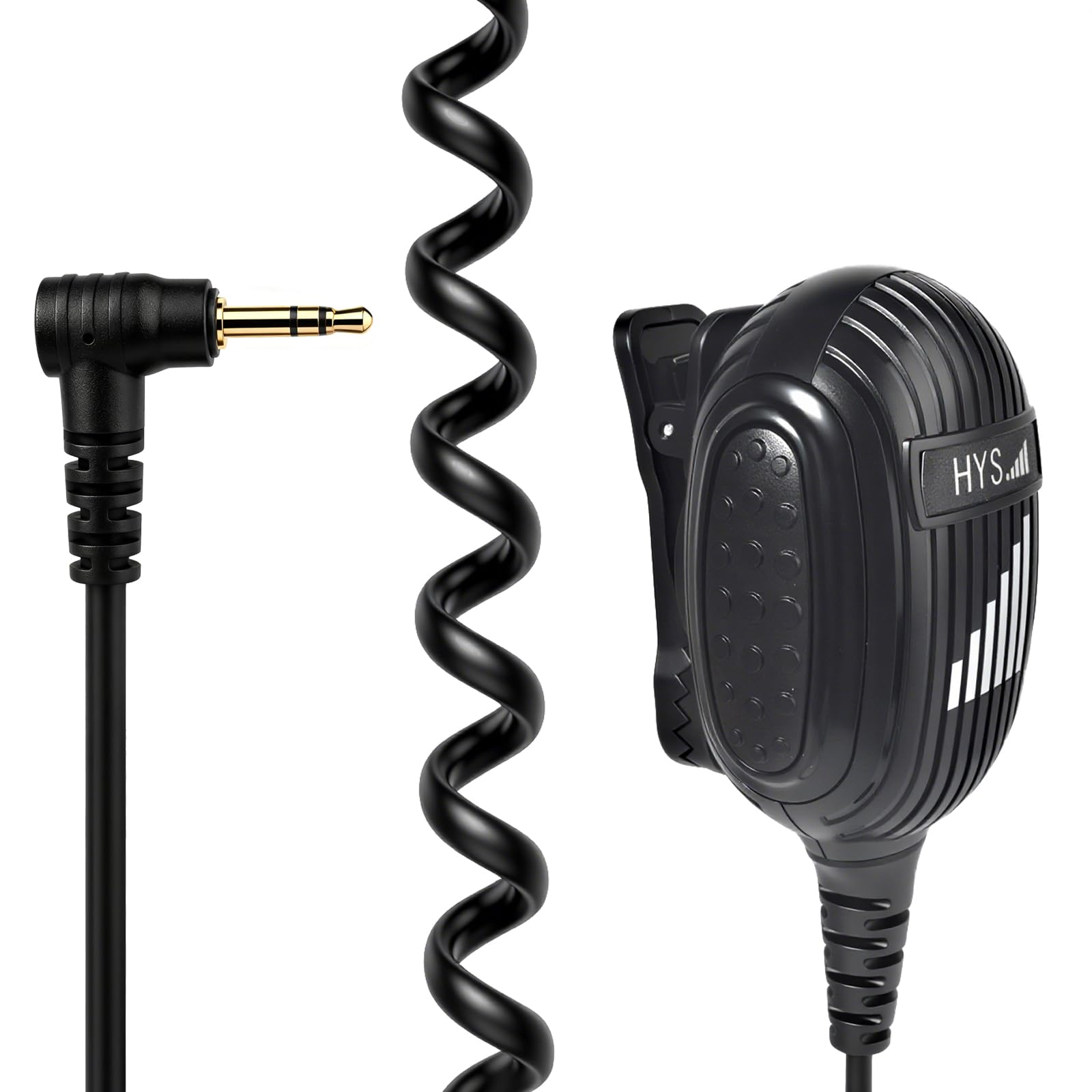 HYS 2.5mm 1-Pin Hombro Micrófono Altavoz Compatible con Motorola TLKR-T60 T61 T62 T80 T81 T82 T-92 H2O T80 Extreme Walkie Talkie (BX023)