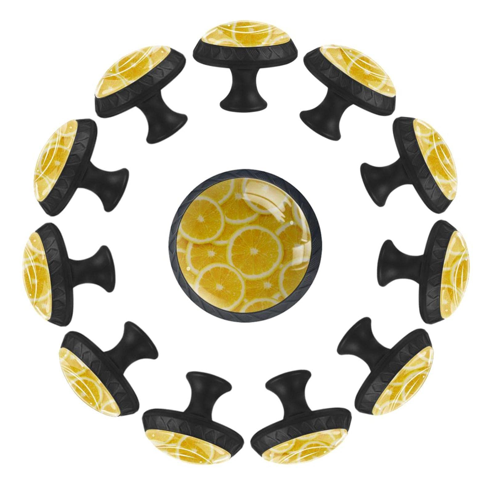 Boutons de tiroir citron de 35 mm lot de 12 pièces de finition pour commode