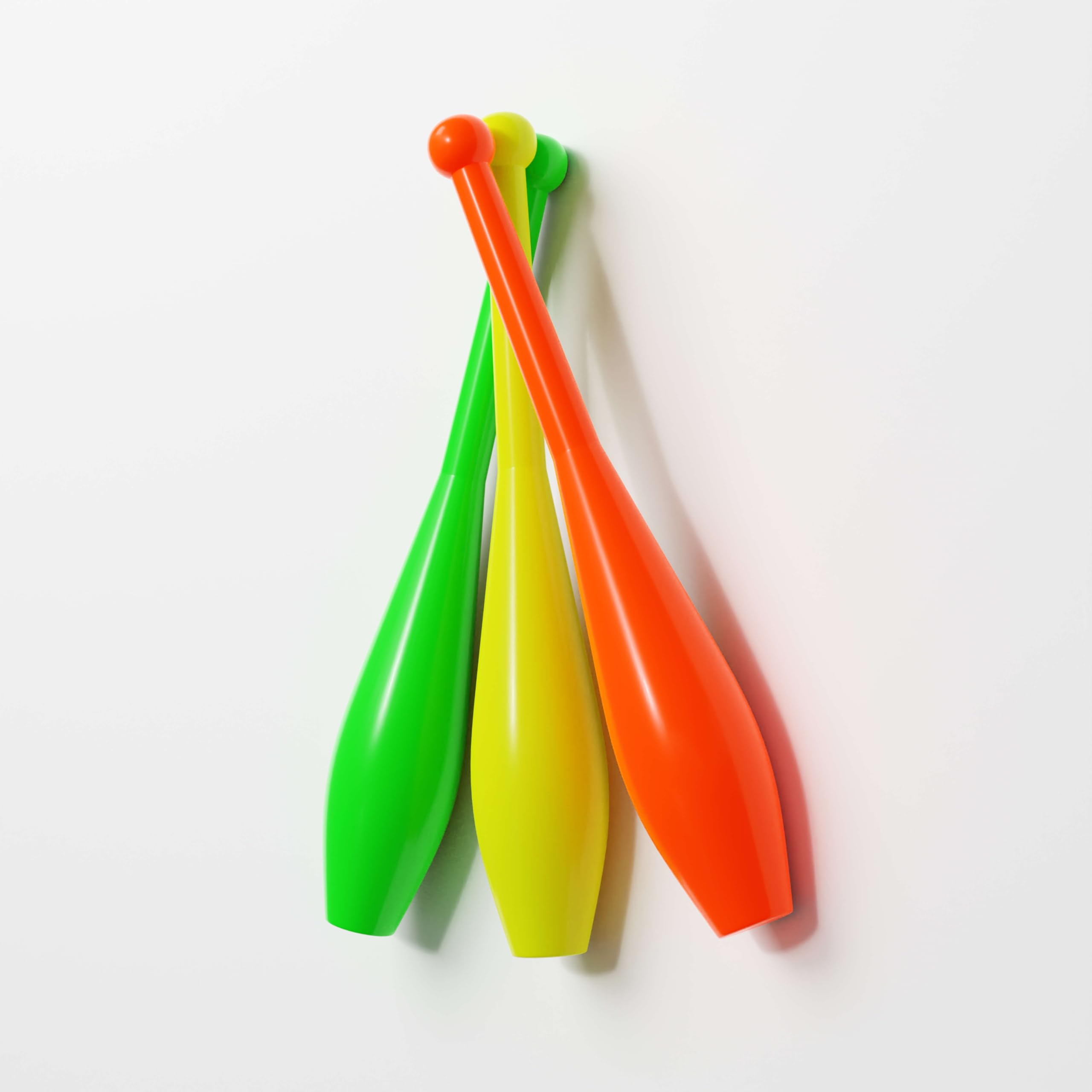 Play Juggling Set di 3 Clave Giocoleria Prima Monoscocca - Bilanciamento Perfetto per Principianti ed Esperti