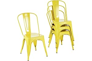 Nazhura Gold Metal Chair: Farmhouse Elegance for Dining and Outdoor Spaces