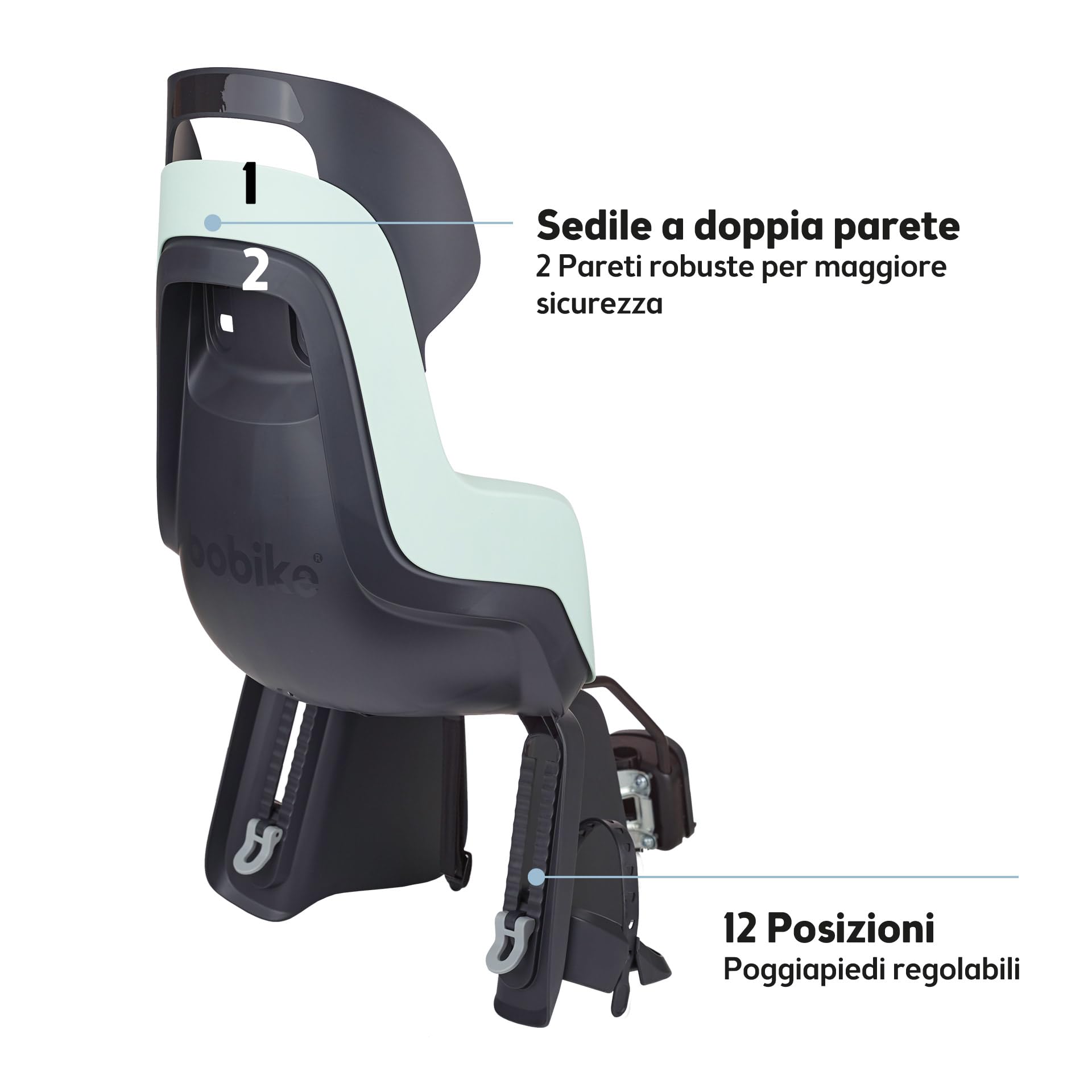 Bobike Go Maxi Rear Child Bike Seat Max 22 kg