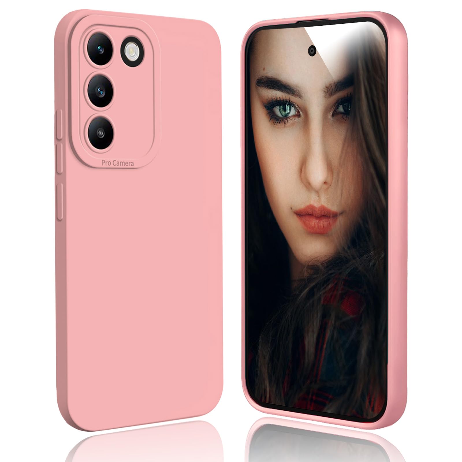 Handyhülle Für Vivo V40 SE 5G – Silikon Case, Stoßfest, Dünn, Mit Kameraschutz, Weiß