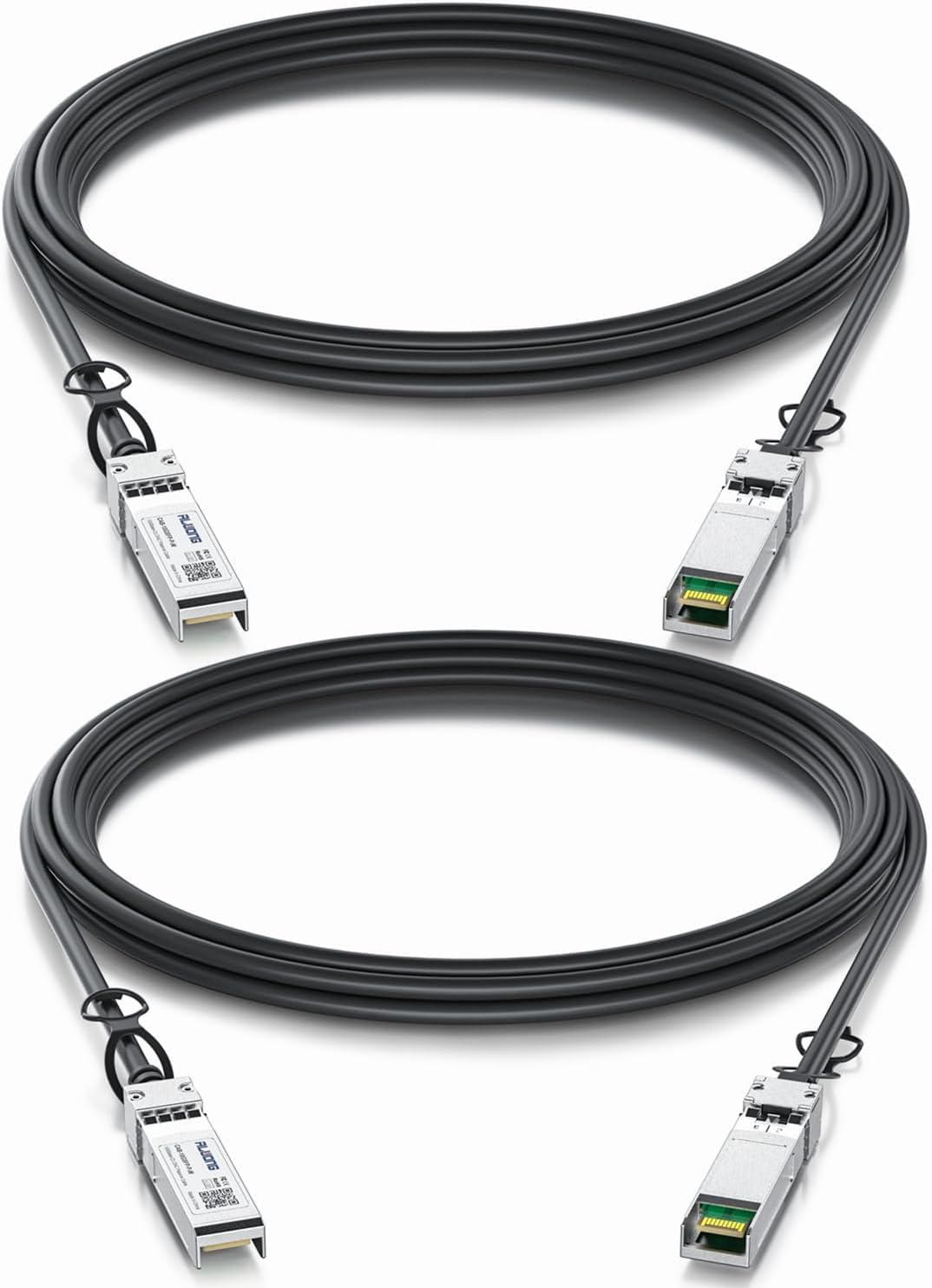 - 2-Pack 1.5m/4.92ft 10Gb Direct Attach Copper Cable, SFP+ Passive Twinax DAC Cable for Cisco SFP-H10GB-CU1.5M, Ubiquiti, Arista, D-Link, Intel, Meraki, Mikrotik, Netgear, TP-Link etc.