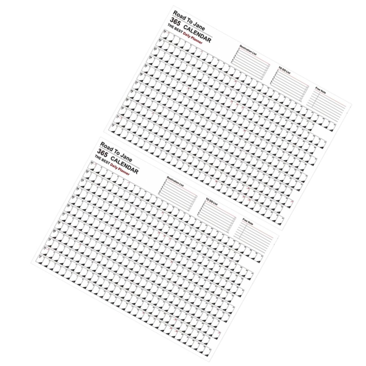 SEWACC 8stücke Wandkalender Im Minimalistischen Design Kreativer Jahresplaner Für Zuhause Büro Und Schule Papierkalender Mit Für Notizen Und Erinnerungen Übersicht