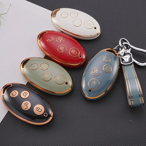Capa de chave de carro Para Byd Song Max Yuan S7 Qin 80 Protetor Chaveiro Acessórios Tpu Car Remote