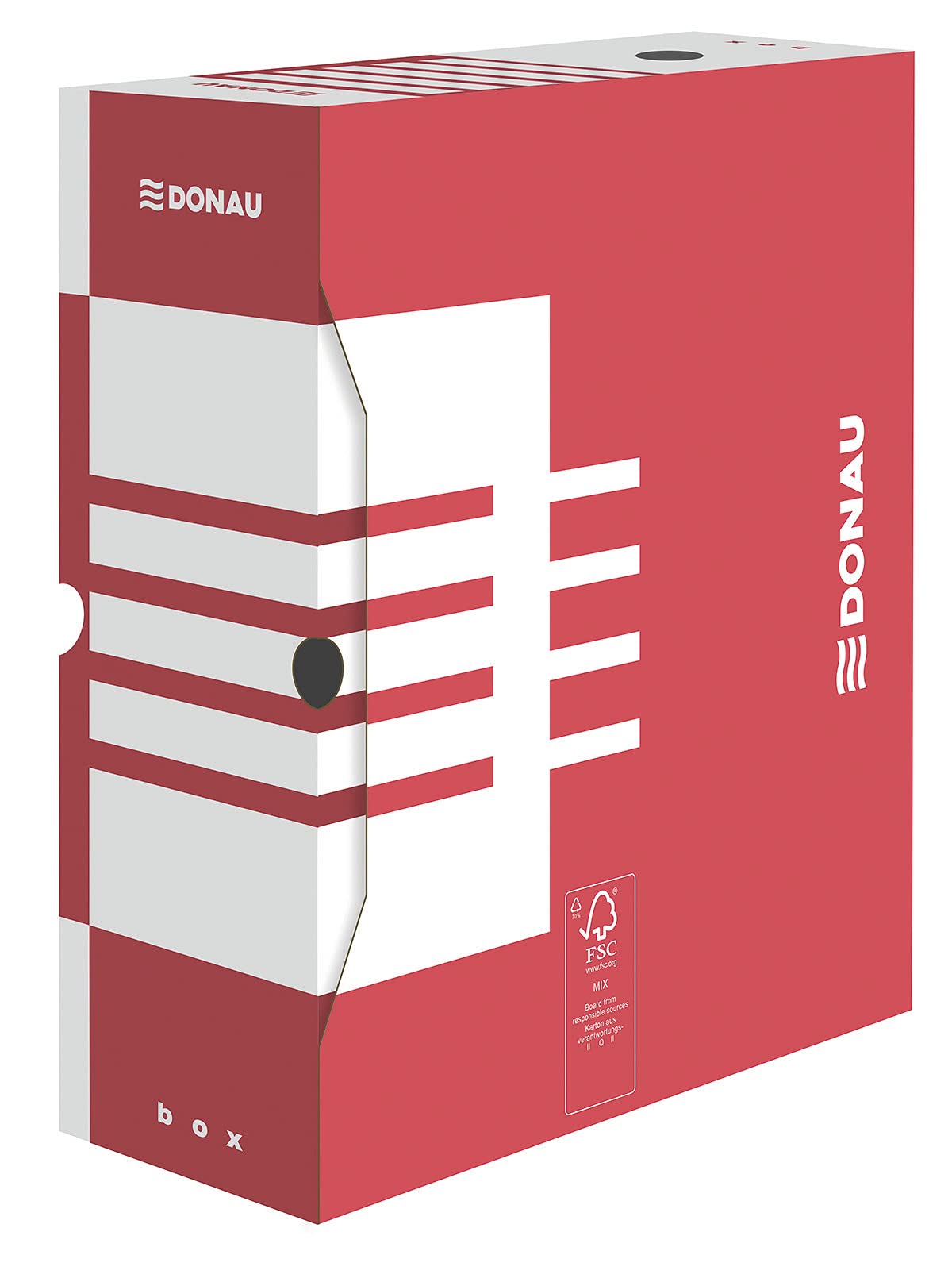 Boîtes de rangement en carton A4 DONAU de 12 cm pour vos classements