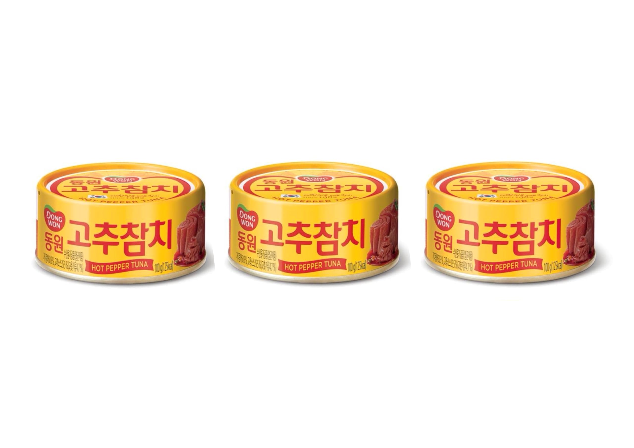 Amazon.co.jp: 【DONGWON】唐辛子ツナ缶 100g、3缶 【みのる商事発送
