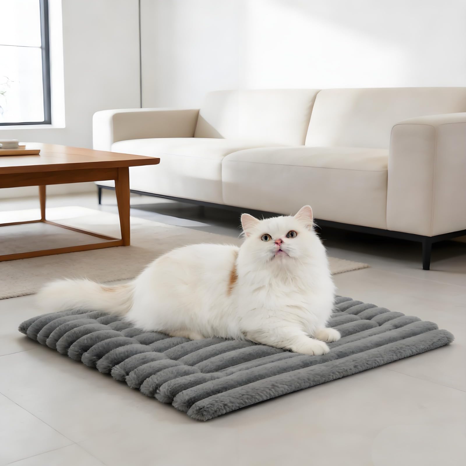 Generisch Selbstheizende Katzenmatte waschbare Katzenmatte und Hundedecke mit Rutschfester Unterseite für Katzen - und Hundebett