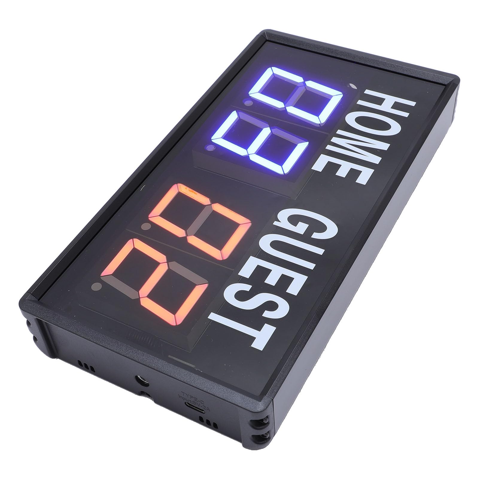 XUMIUZIY Tabellone Segnapunti Elettronico a LED, Segnapunti Portatile Alimentato Tramite USB con Telecomando per Partite di Pallavolo e Badminton